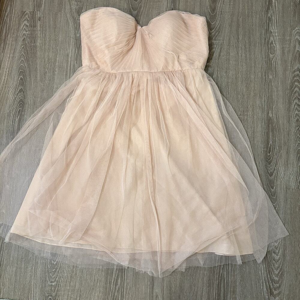 Jenny Yoo Collection Maia Convertible Strapless Tulle Dress Blush Size 14 - Picture 6 of 12